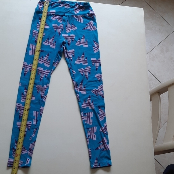 Lularoe Disney castle print unicorn leggings os - Picture 7 of 7